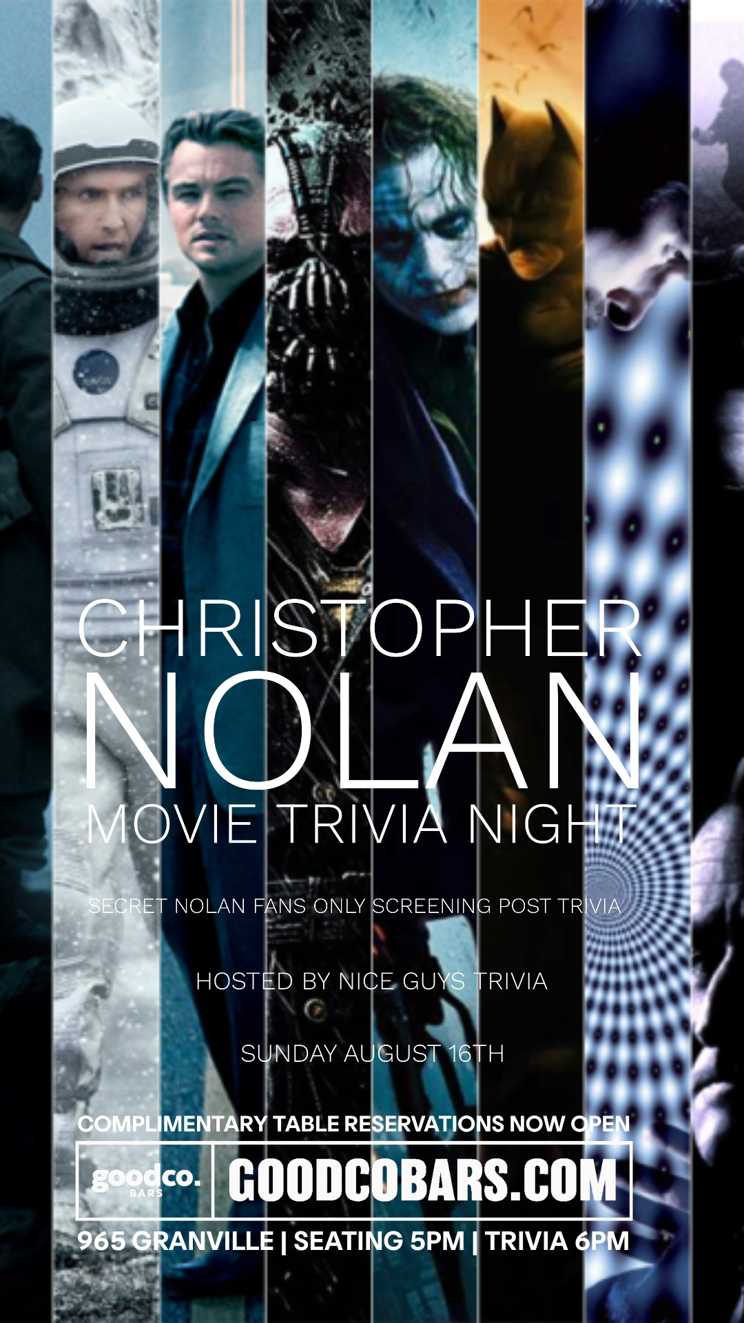 Christopher Nolan Movie Trivia Night